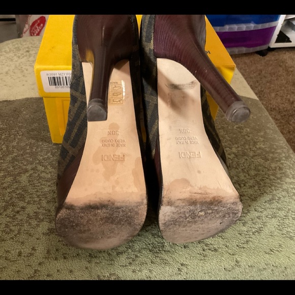 FENDI DÉCOLLETÉ ZUCCA JACQUARD - Picture 7 of 10